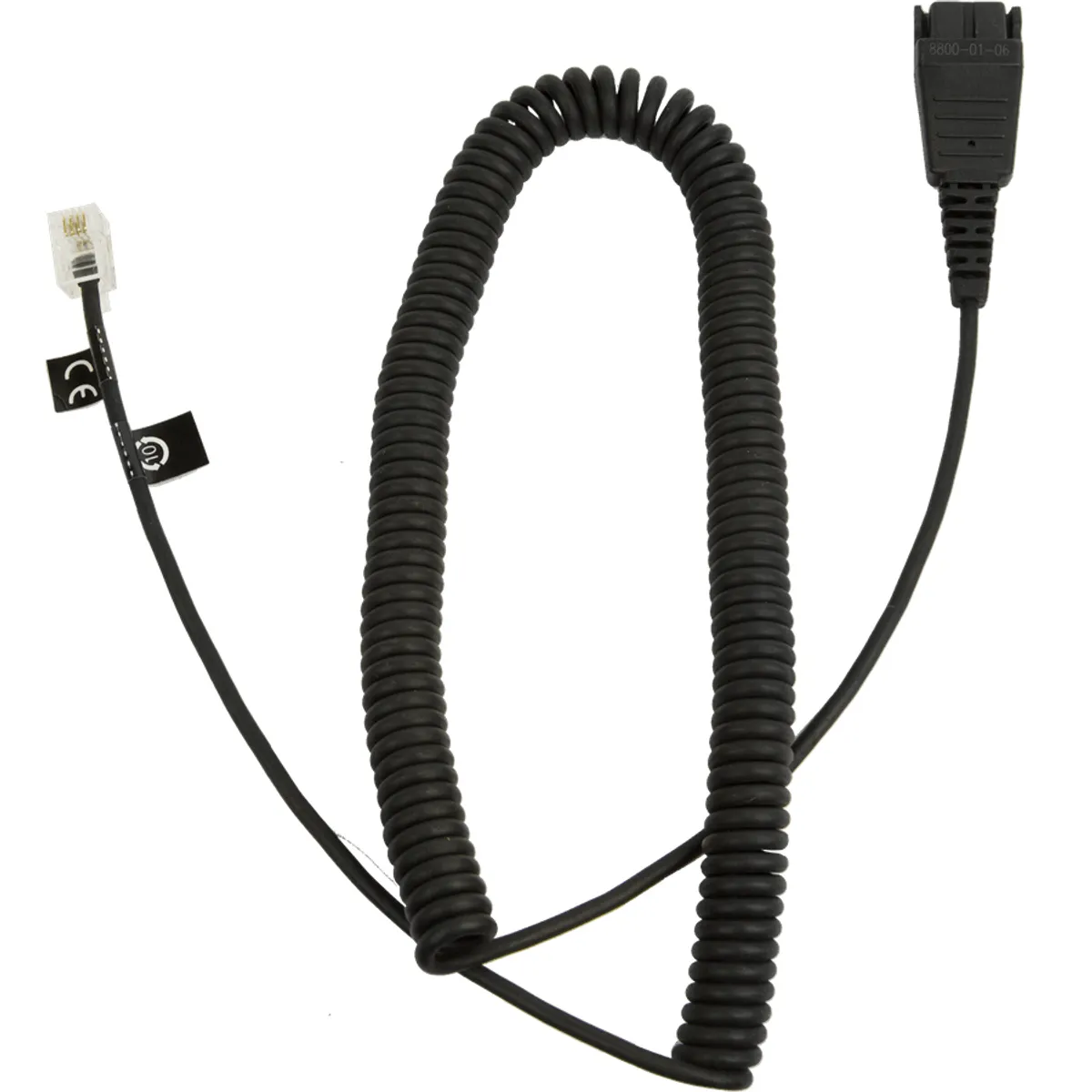 Jabra 8800-01-06 kábel qd-rj10 spirál 0,5-2 m Siemens kompatibilitás fekete #1