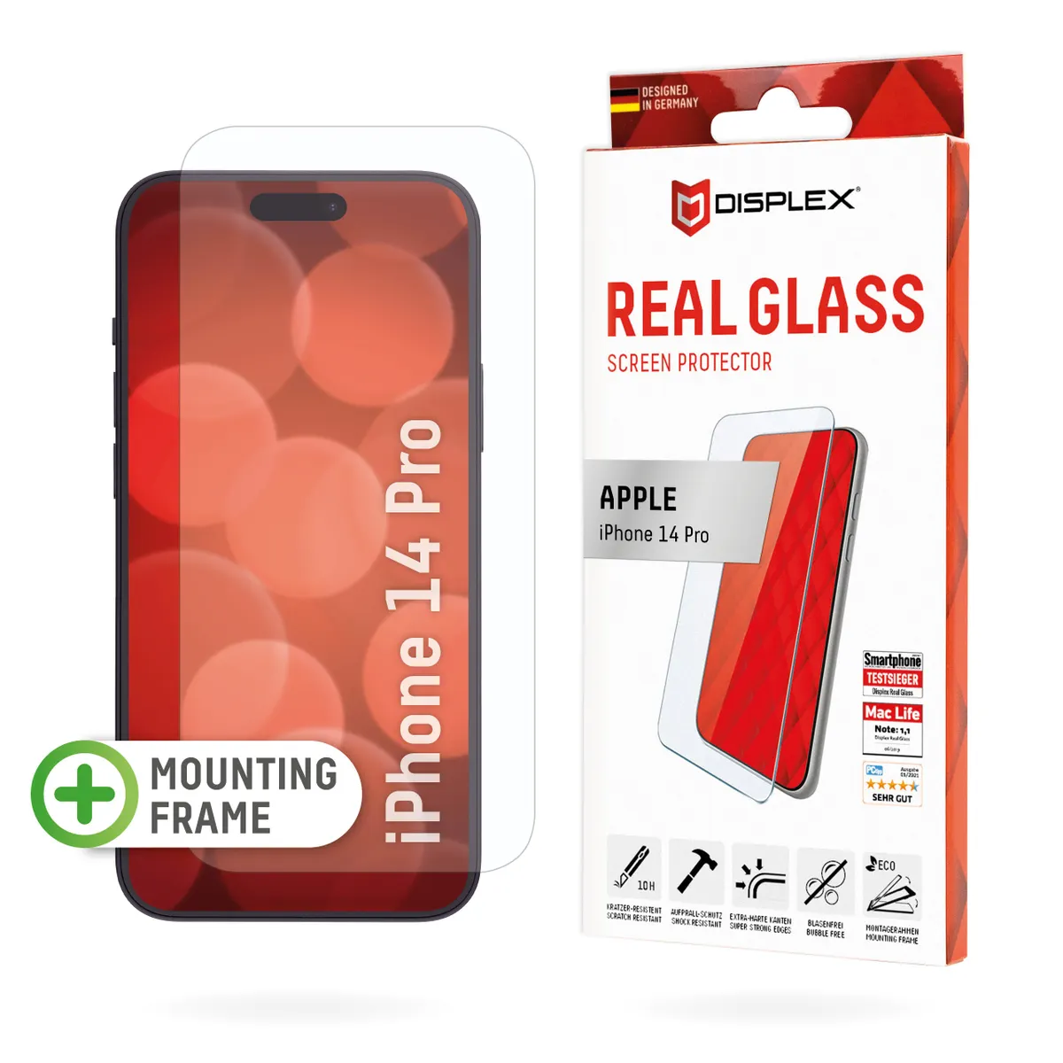 E.V.I. 01699 Displex Real Glass Apple iPhone 14 Pro átlátszó edzett üveg fényes felület #1