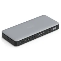 Assmann DA-70917 USB-C dokkolóállomás 11 port 2 HDMI USB-C USB-A RJ45 DisplayPort Audio SD MicroSD 150 W tápkábel hossza 1 m