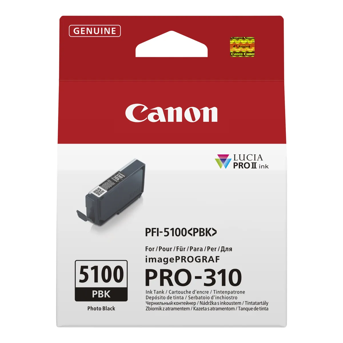 Canon 6952C001 PFI-5100 PBK tinta tartály Fotó fekete 14,4 ml PRO-310 kompatibilis #1