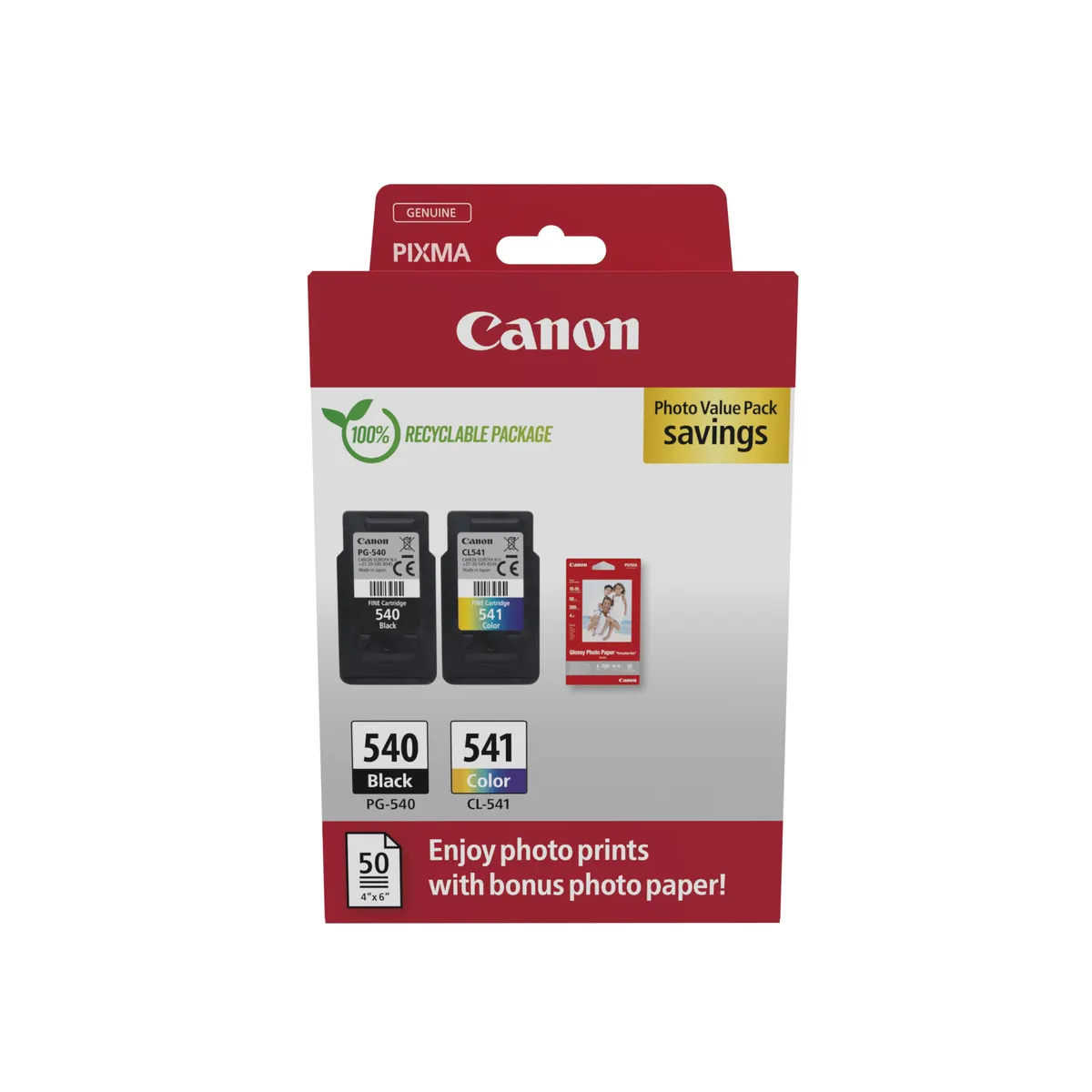 Canon 5225B013 tintapatron csomag eredeti 2 db fekete, cián, magenta, sárga #1