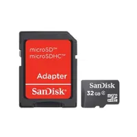 Sandisk SDSDQM-032G-B35A MicroSDHC 32GB Class 4 adapterrel