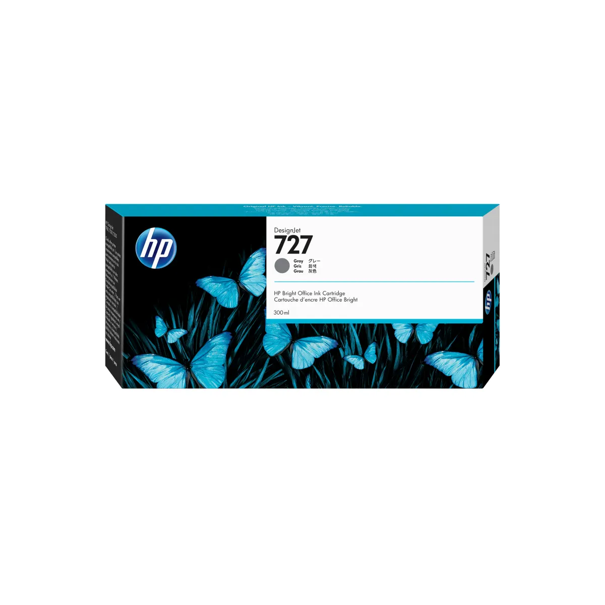 HP Inc. F9J80A DesignJet tintapatron 727 300 ml szürke #1