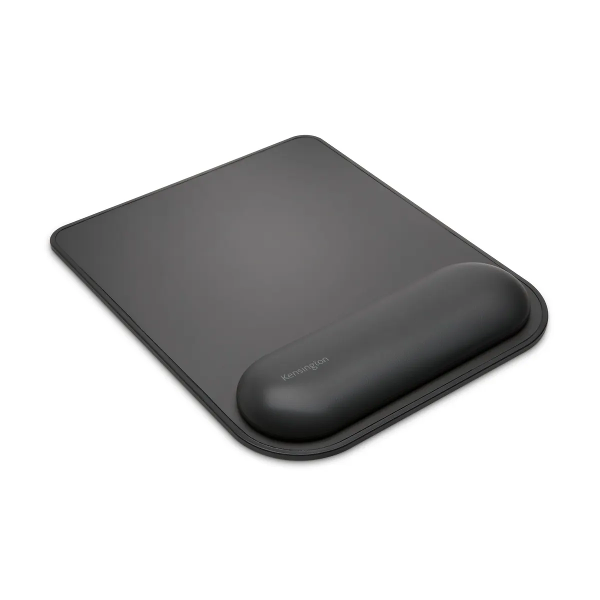 Kensington K52888EU ErgoSoft csuklótámaszos egéralátét textil felső réteg, műbőr borítás, zselés töltet, csúszásmentes alap, fekete #1