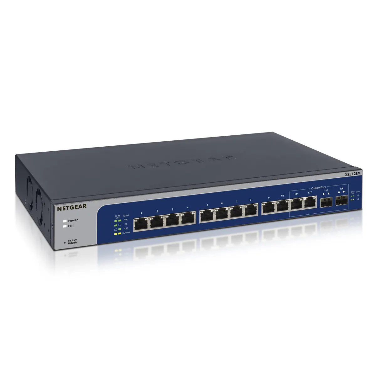 Netgear XS512EM-100EUS XS512EM 12-portos 10G Multi-Gig Smart Managed Plus Switch 2x SFP rack-mount #1