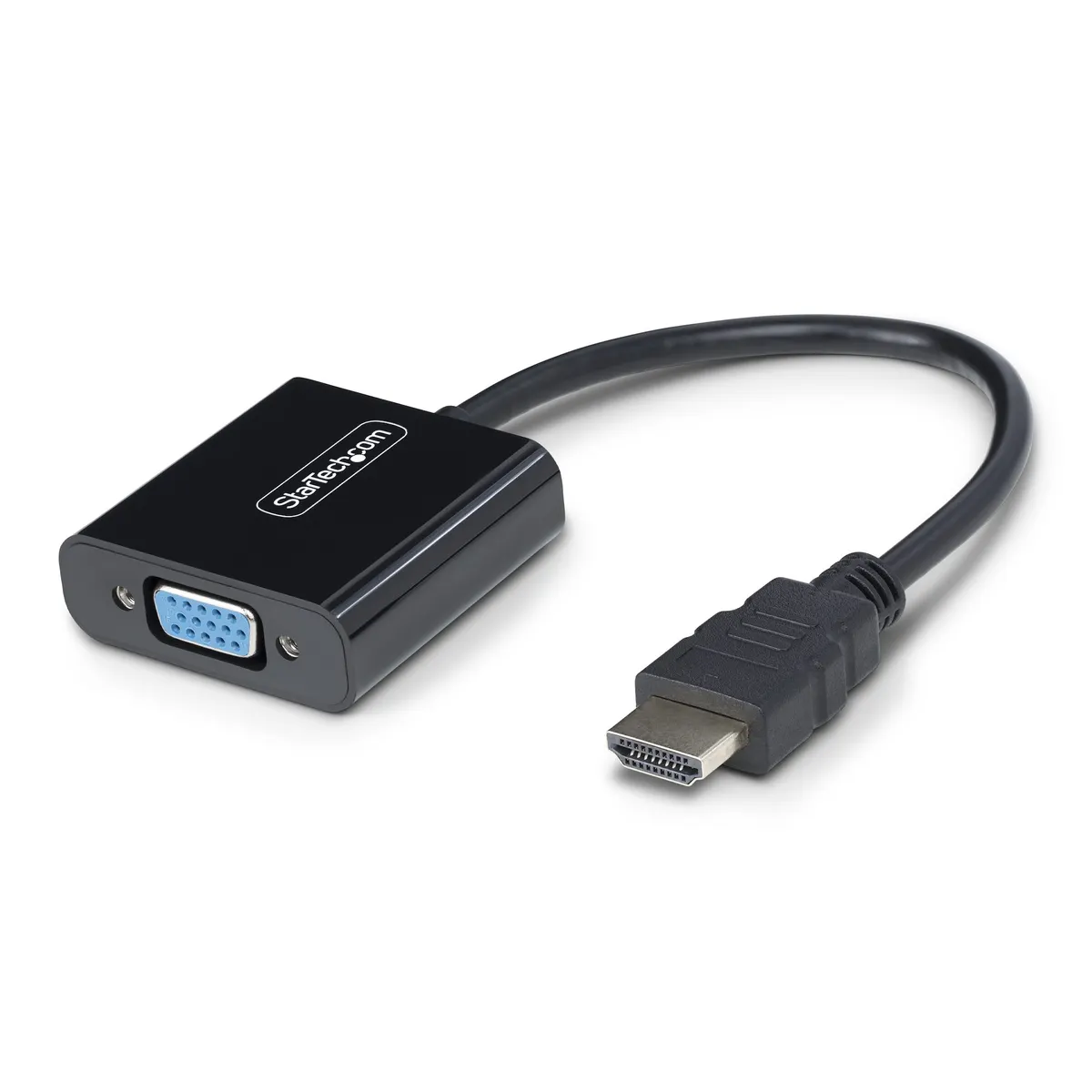 Startech.com HD2VGAE3 HDMI-VGA aktív videóátalakító HDMI bemenet, VGA kimenet, max 1920x1200, 1080p támogatás, kábelhossz 0,189 m, műanyag ház #1