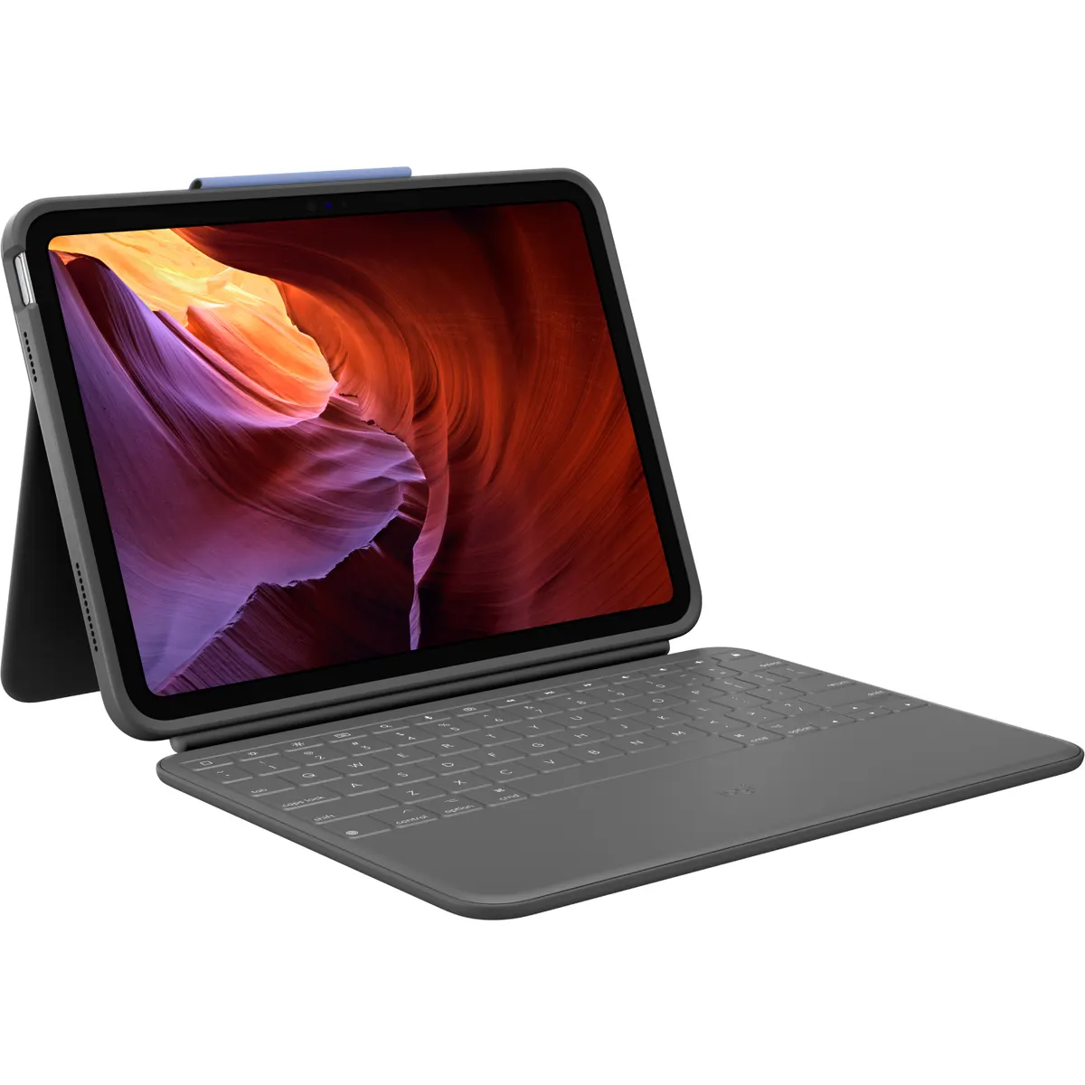 Logitech 920-011205 Rugged Folio Északi kiosztás QWERTY Apple Smart Connector iPad 7-10 Gen Grafit #1