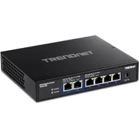 Trendnet TEG-S762 6-portos 10G kapcsoló 6x RJ-45 MAC-tábla 16000 bejegyzés 60 Gbps IEEE 802.3ab 802.3an 802.3az 802.3bz 802.3u
