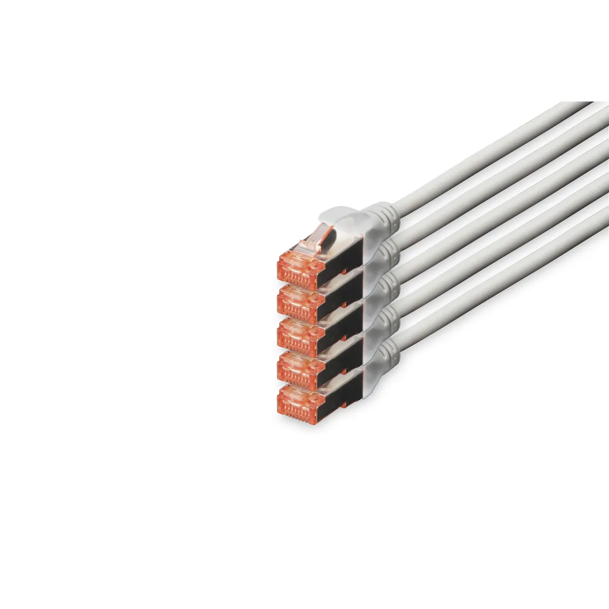 Assmann DK-1644-070-5 patch kábel Cat6 S-FTP 7 m szürke 5 darab #1