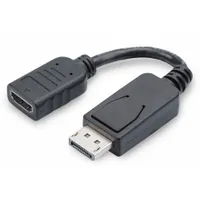 Assmann AK-340400-001-S DisplayPort HDMI adapter 0,15 m fekete
