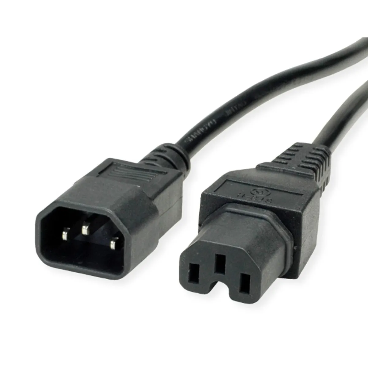 Value 19.99.1122 Netzkábel IEC C14-C15 1,8 m H05VV-F 250 V #1