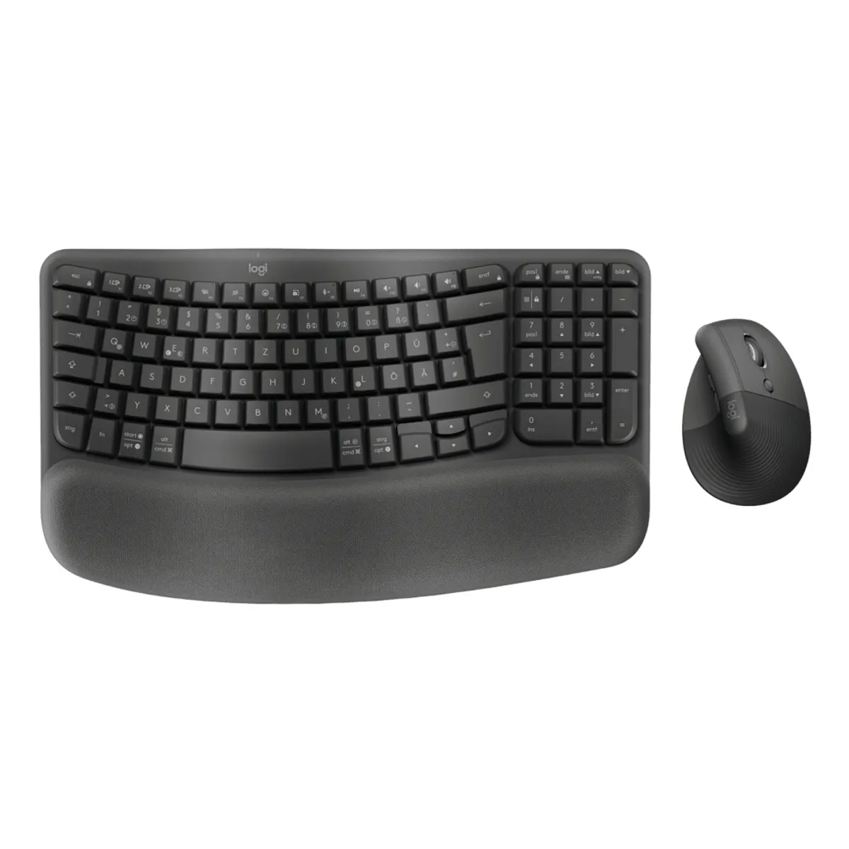Logitech 920-013631 wave keys and lift combo grafit bluetooth plunger key switch qwertz csuklótámasz #1
