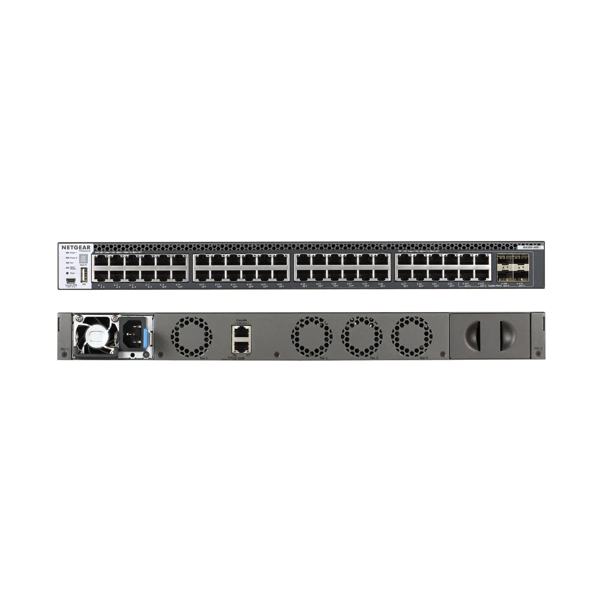 Netgear XSM4348CS-100NES M4300-48X 48x10GBASE-T 4xSFP Layer 3 1U rack-be szerelhető #1