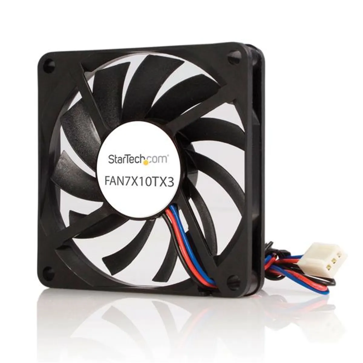 Startech.com FAN7X10TX3 ház hűtő ventilátor 7 cm 12 V 70x70x10 mm fekete 3500 RPM #1
