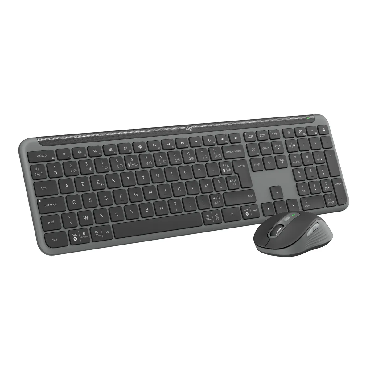 Logitech 920-012505 Signature Slim Combo MK950 vezeték nélküli AZERTY 108 billentyű grafit egérrel #1