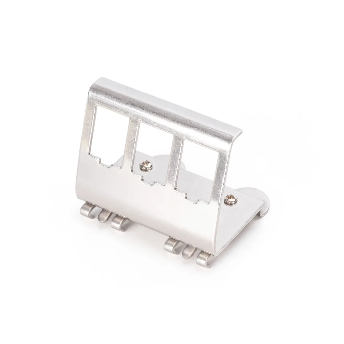 Assmann AN-25183 DIN-sín adapter 3x keystone modulhoz rozsdamentes acél #1