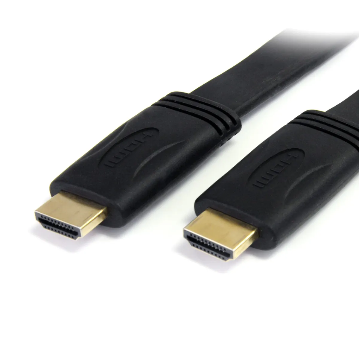 Startech.com HDMIMM6FL HDMI A-HDMI A lapos 1,8 m aranyozott érintkezők Ethernet fekete #1
