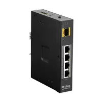 D-Link DIS-100G-5PSW ipari gigabites switch 4x poe port 1x sfp port