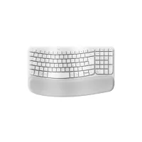 Logitech 920-012284 Wave Keys vezeték nélküli ergonomikus billentyűzet fehér QWERTZ