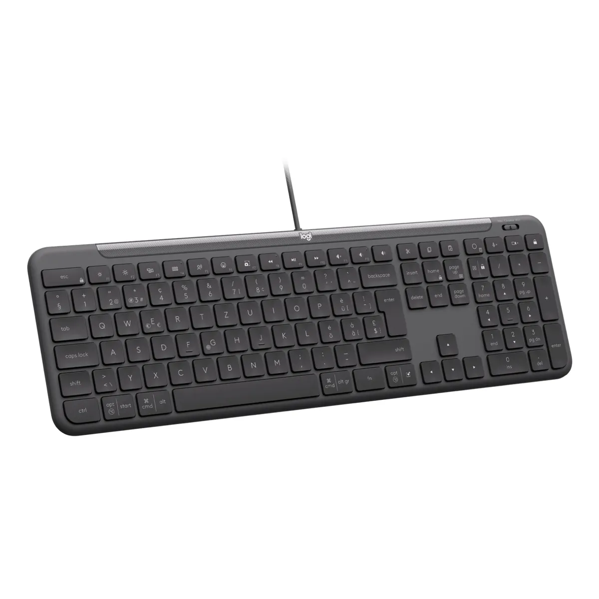 Logitech 920-013333 K620 üzleti kivitel vezetékes USB QWERTY 108 billentyű 1,8 m grafit #1