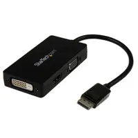 Startech.com DP2VGDVHD DisplayPort DVI-VGA-HDMI adapter 0,15 m 1920x1200 1080p CE FCC REACH