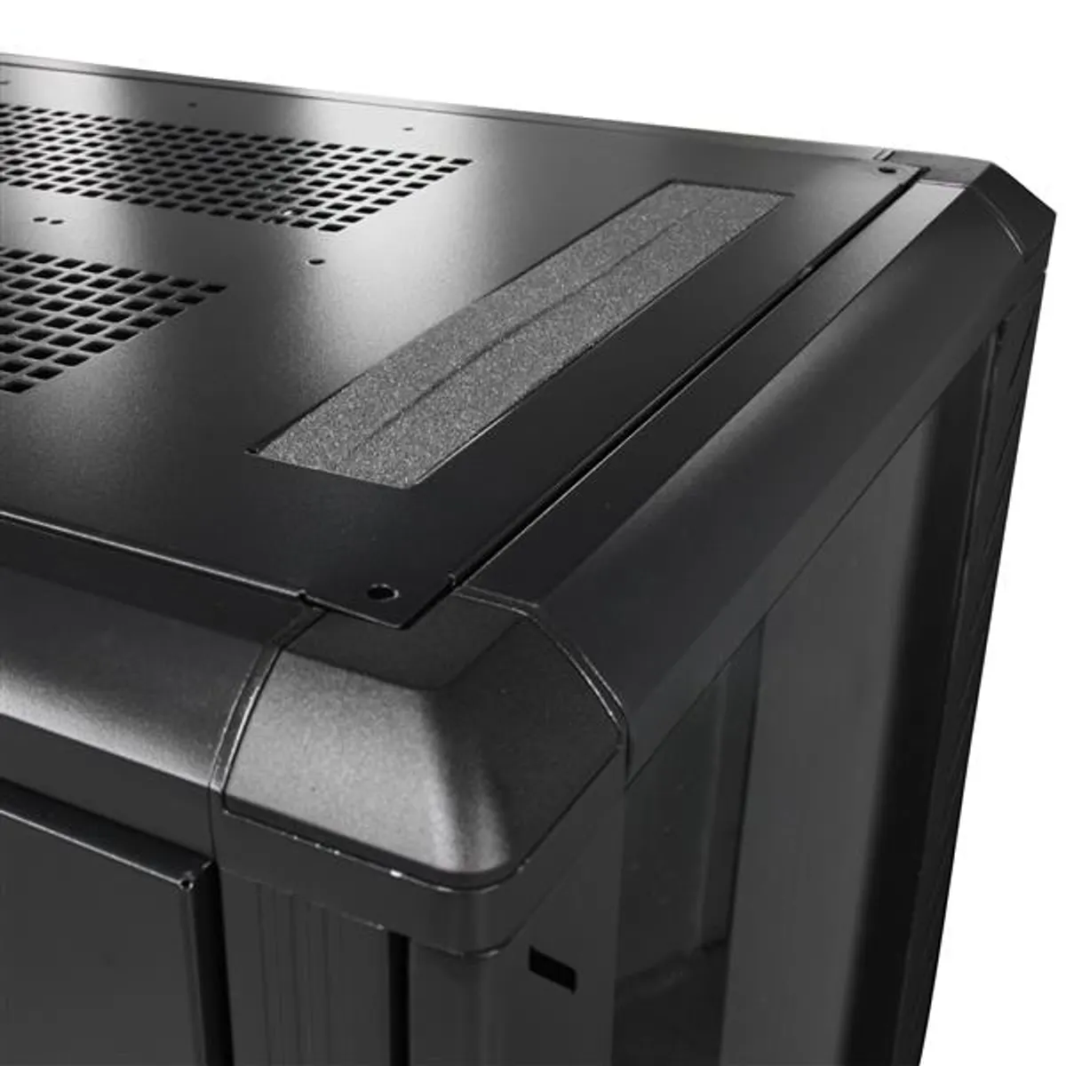 Startech.com RK2536BKF 25U rackszekrény fekete 36IN mélység 800 kg teherbírás zár önbeálló kerekek #1