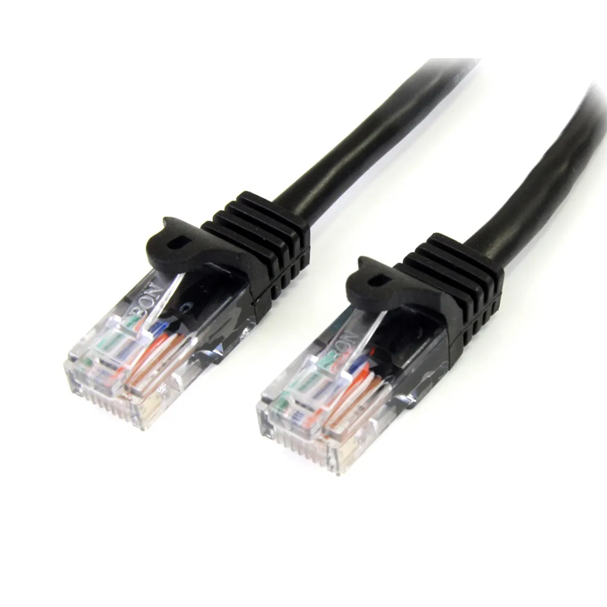 Startech.com 45PAT1MBK 1 m Cat5e patch kábel UTP RJ-45 arany érintkezők #1