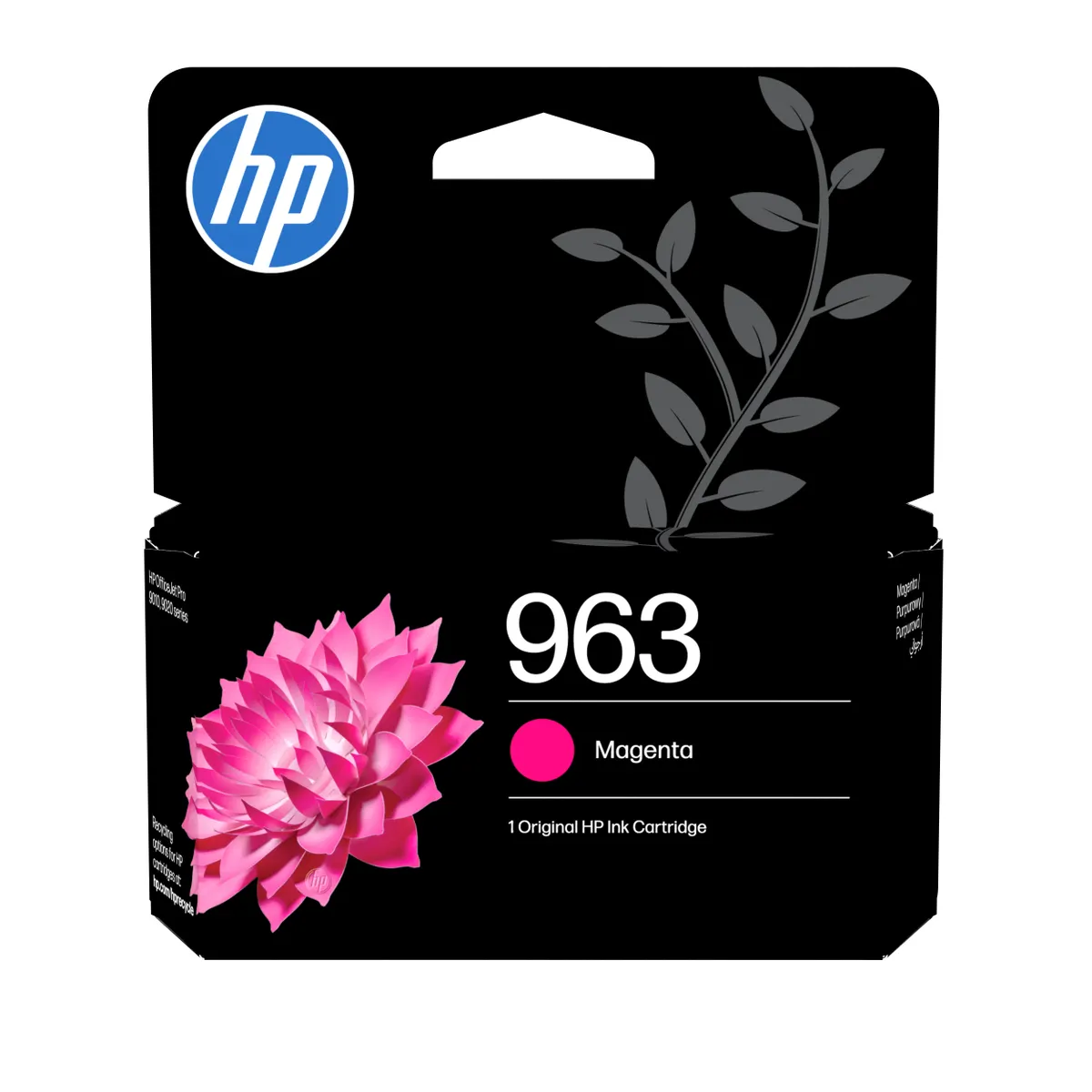 HP Inc. 3JA24AE#BGY 963 bíbor tintapatron pigment alapú tinta, standard teljesítmény, 1 darabos csomag, 700 oldal, 10,77 ml #1