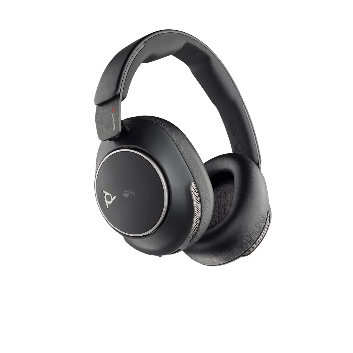 Poly 8G7U0AA Voyager Surround 80 UC USB-C fejhallgató Microsoft Teams-tanúsítvány USB-C USB-A adapter Bluetooth fekete 30 m #1