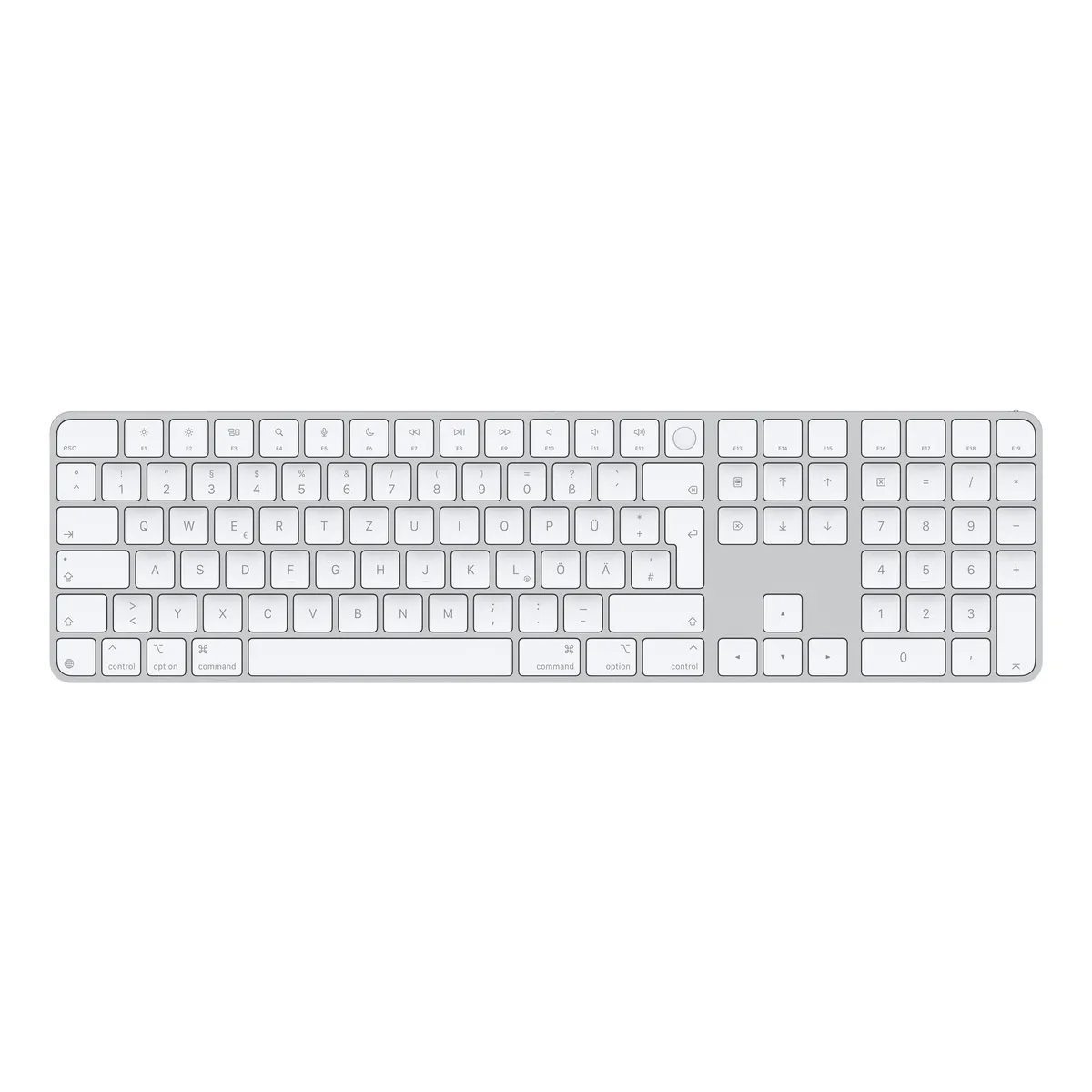 Apple MXK73D/A Magic Keyboard ujjlenyomat-olvasóval és számbillentyűzettel USB-C, fehér #1