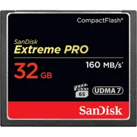 Sandisk SDCFXPS-032G-X46 Extreme Pro CF 32GB olvasási 160 MBs írási 150 MBs