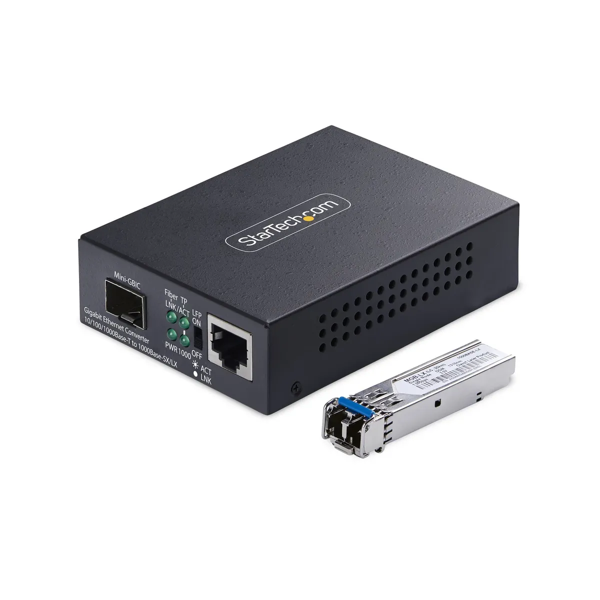 Startech.com MCM1110SMLC20 száloptikai media konverter LC csatlakozás 1310 nm single-mode 2000 Mbit #1