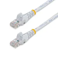 Startech.com 45PAT3MWH Cat5e patch kábel 3 m UTP arany érintkezők fehér