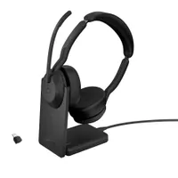 Jabra 25599-999-889 Evolve2 55 Link380c MS sztereó fekete töltőállvány