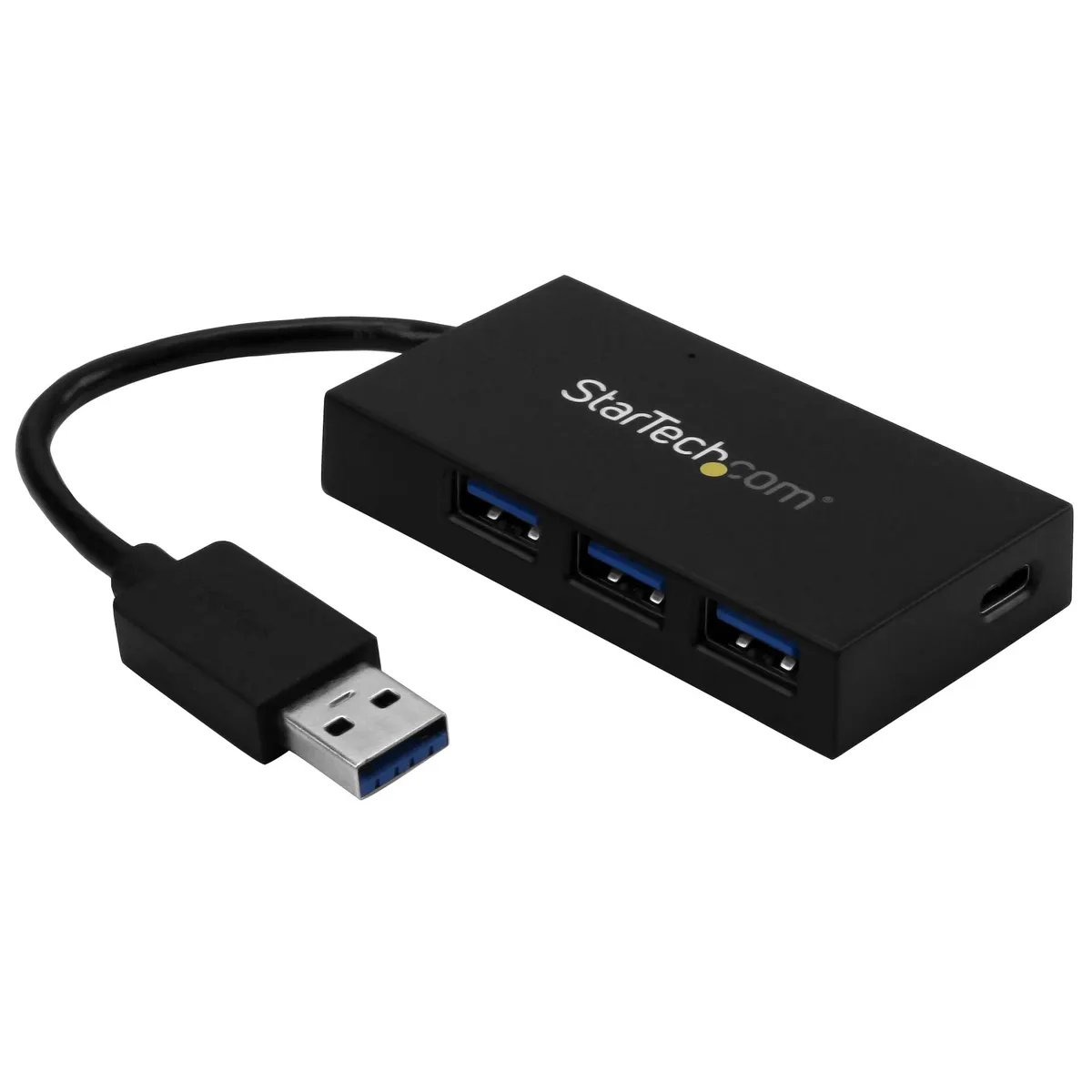 Startech.com HB30A3A1CSFS 4 portos USB 3.0 hub fekete USB-C #1