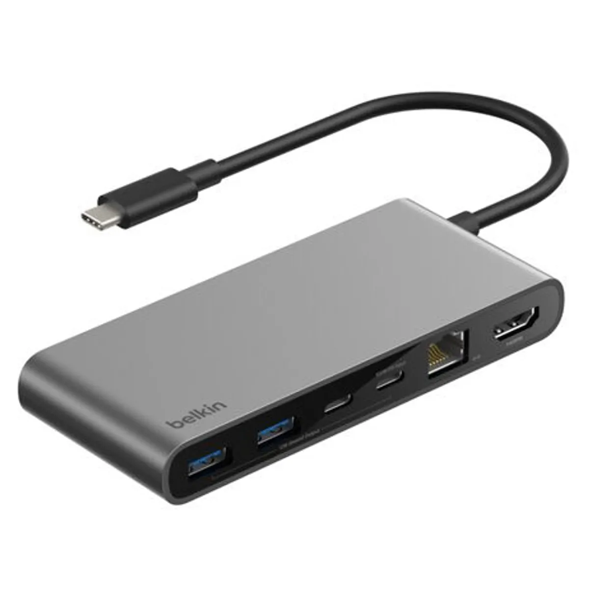 Belkin INC024HQSGY 8 az 1-ben USB-C hub HDMI RJ-45 USB 3.2 Gen 1 Type-A SD MiniSD 2.5 GbE 4K60 #1