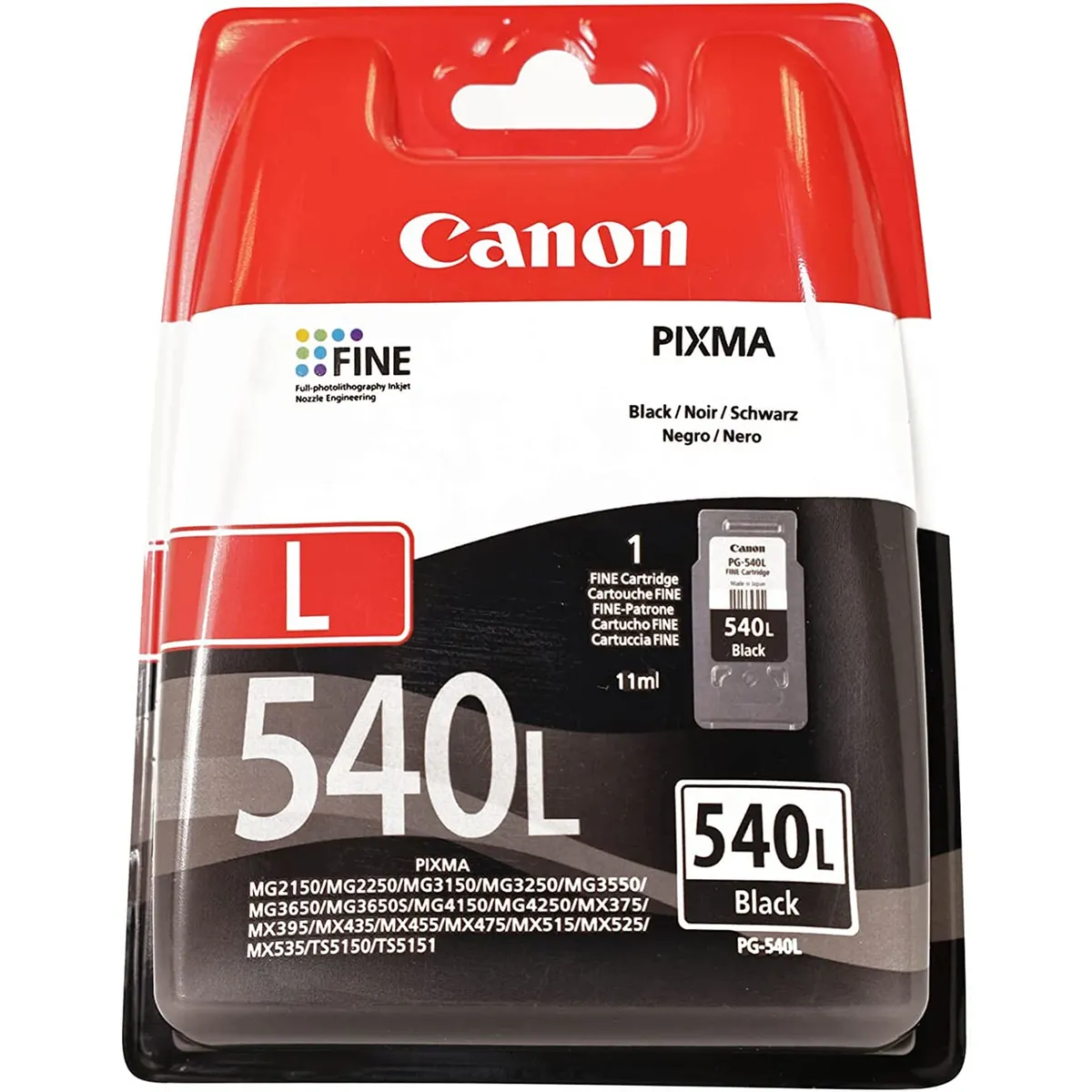 Canon 5224B001 PG-540L tintapatron fekete 11 ml 300 oldal #1