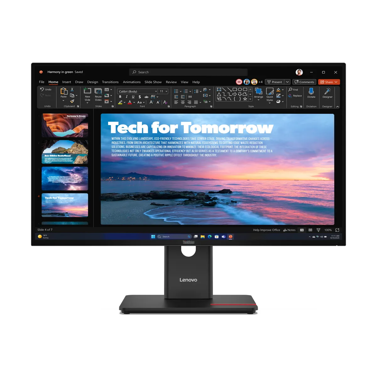Lenovo 64AAGAT2EU ThinkVision T27QD-40 IPS 27" WQHD 2560x1440 120Hz 6ms USB-hub VESA állítható #1