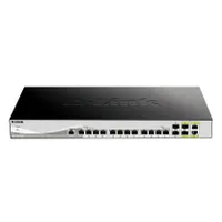D-Link DXS-1210-16TC/E 12x10G portok, 2xSFP+, 2xCombo 10GBase-T/SFP+ L2 smart switch 320 Gbps 19" rackmount