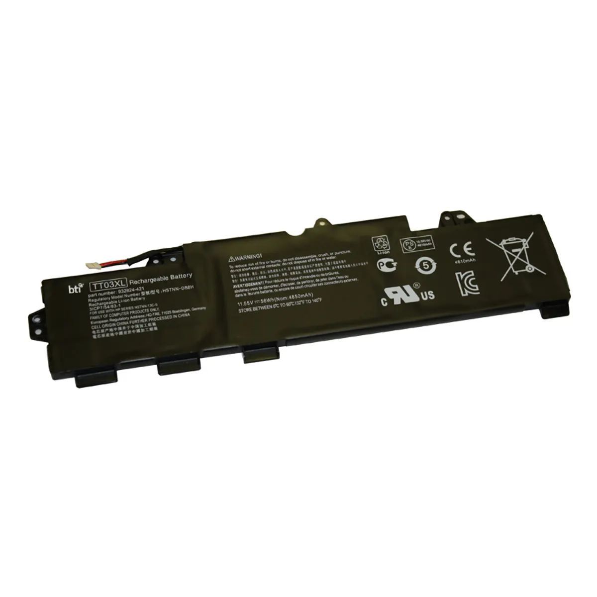 Origin storage TT03XL-BTI akkumulátor EliteBook 850G5 LiPo 56Wh 11.55V 4850mAh fekete #1