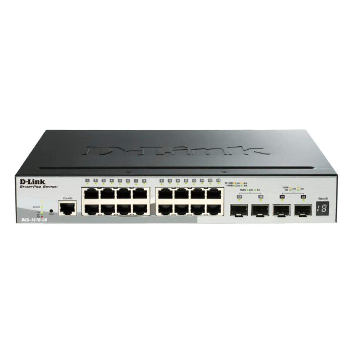 D-Link DGS-1510-52XMP/E 52-portos PoE intelligens kapcsoló 4x 10G SFP stackolható 6 egységig #1