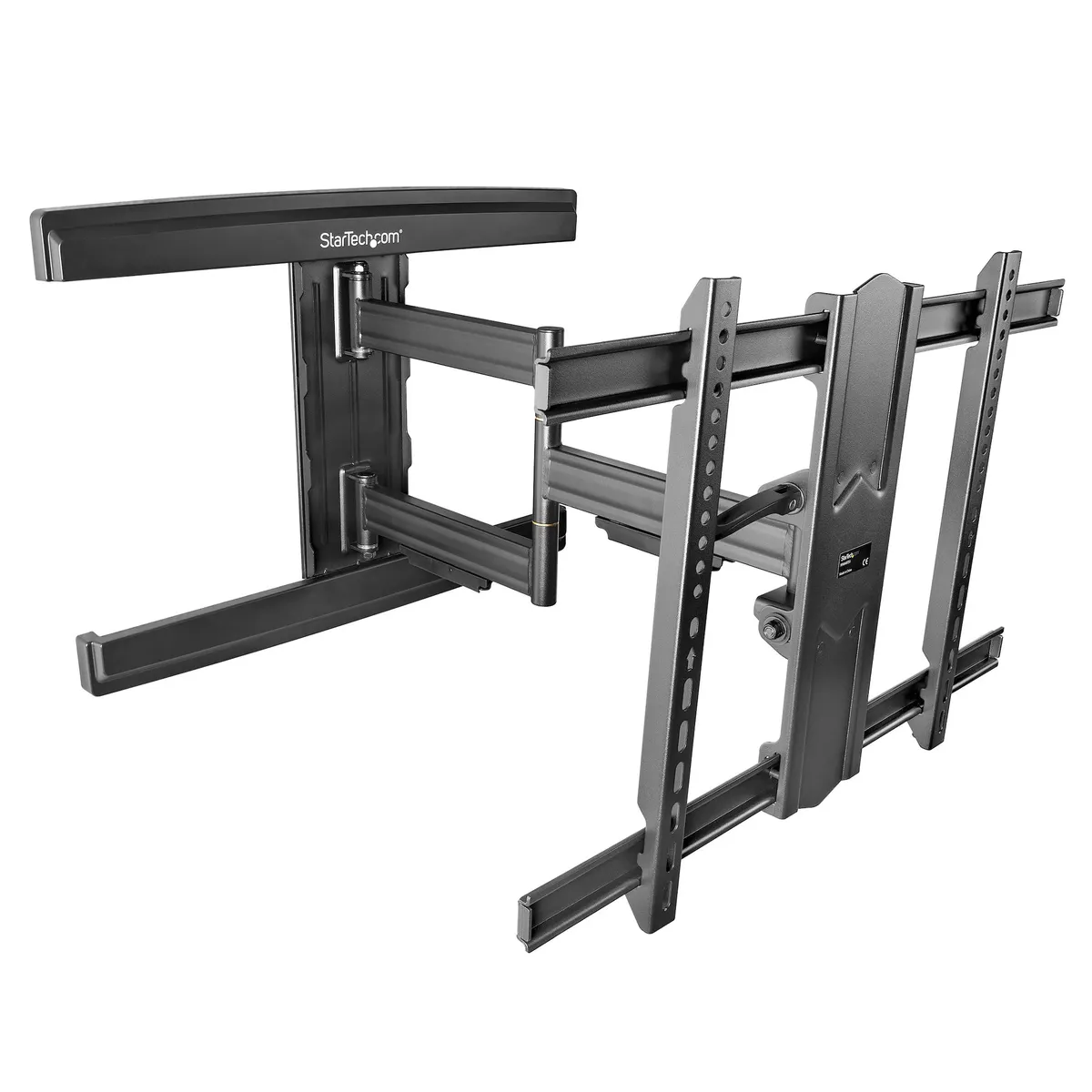 Startech.com FPWARTS1 Full Motion fali TV tartó 50 kg 37"-80" kompatibilis VESA 200x100-600x400 dőlés -15..2 fok forgás -90..90 fok faltól 7-65 cm fekete #1