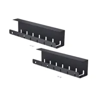 Startech.com S2MB-DESK-CABLE-TRAY Kábelrendező tálca Asztali Fekete 110x530x130 mm