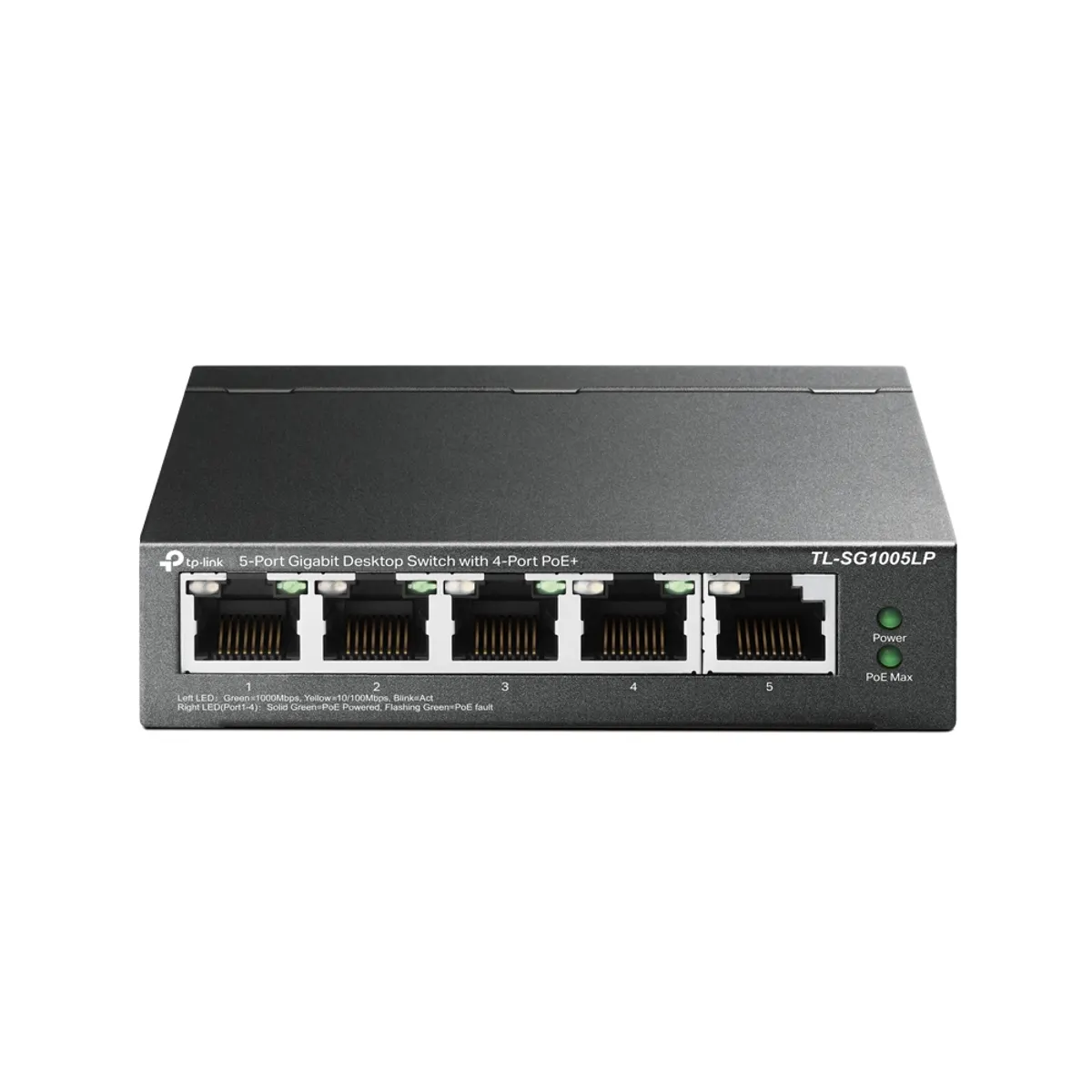 TP-Link TL-SG1005LP 5-portos Gigabit PoE asztali switch 4 PoE portok, 40 W #1