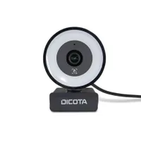 Dicota D32066 webkamera ringlight 5MP 4K USB 2.0 MacOS fekete rögzítőelemes