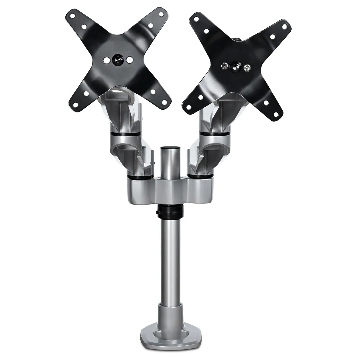 Startech.com ARMDUALPS duál monitortartó asztali 13"-27" 75x75-100x100 billentés -15-90 ezüst #1
