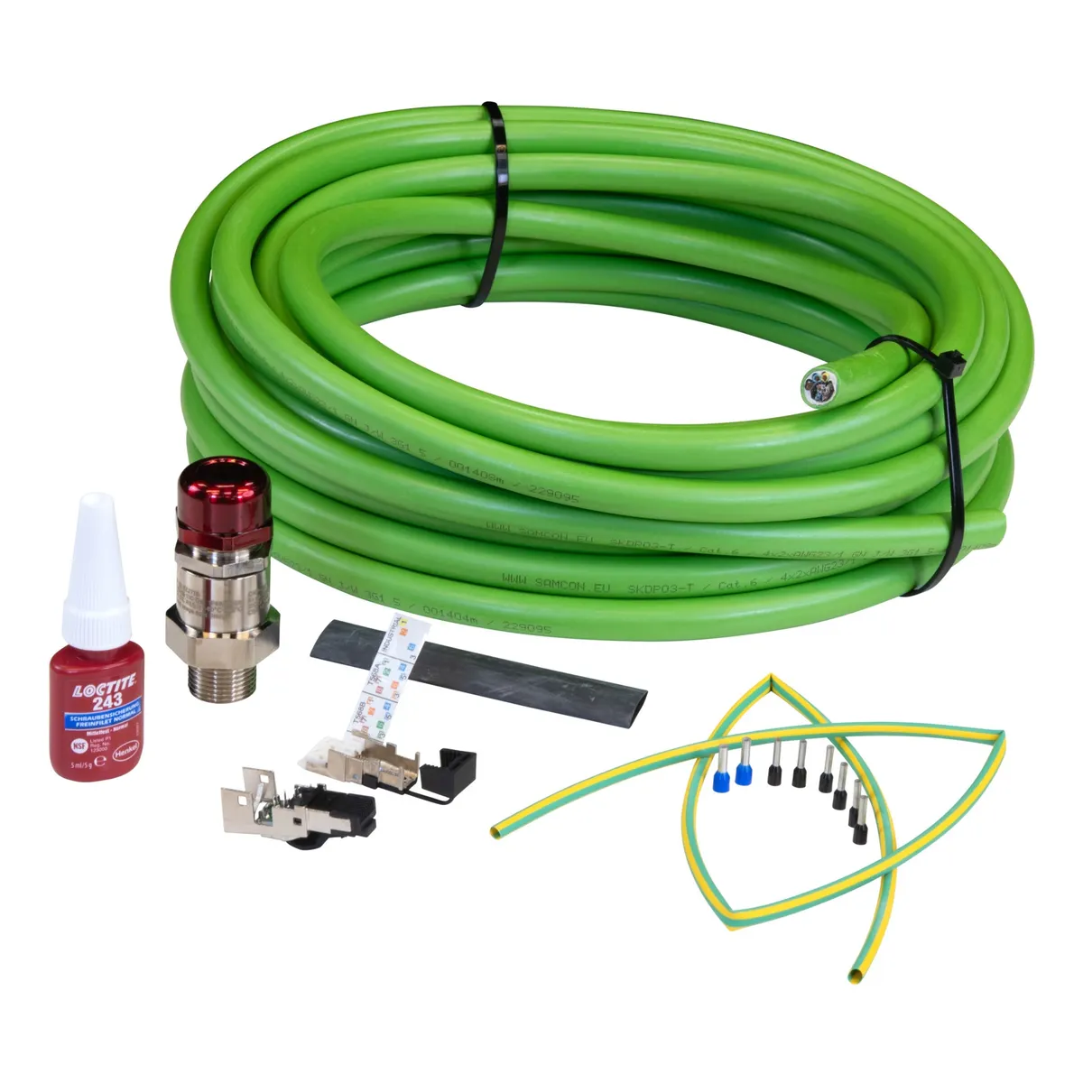 Axis 01545-001 ASKDP03-T páncélozott kábel 95 m CAT6 kültéri RJ-45 zöld #1
