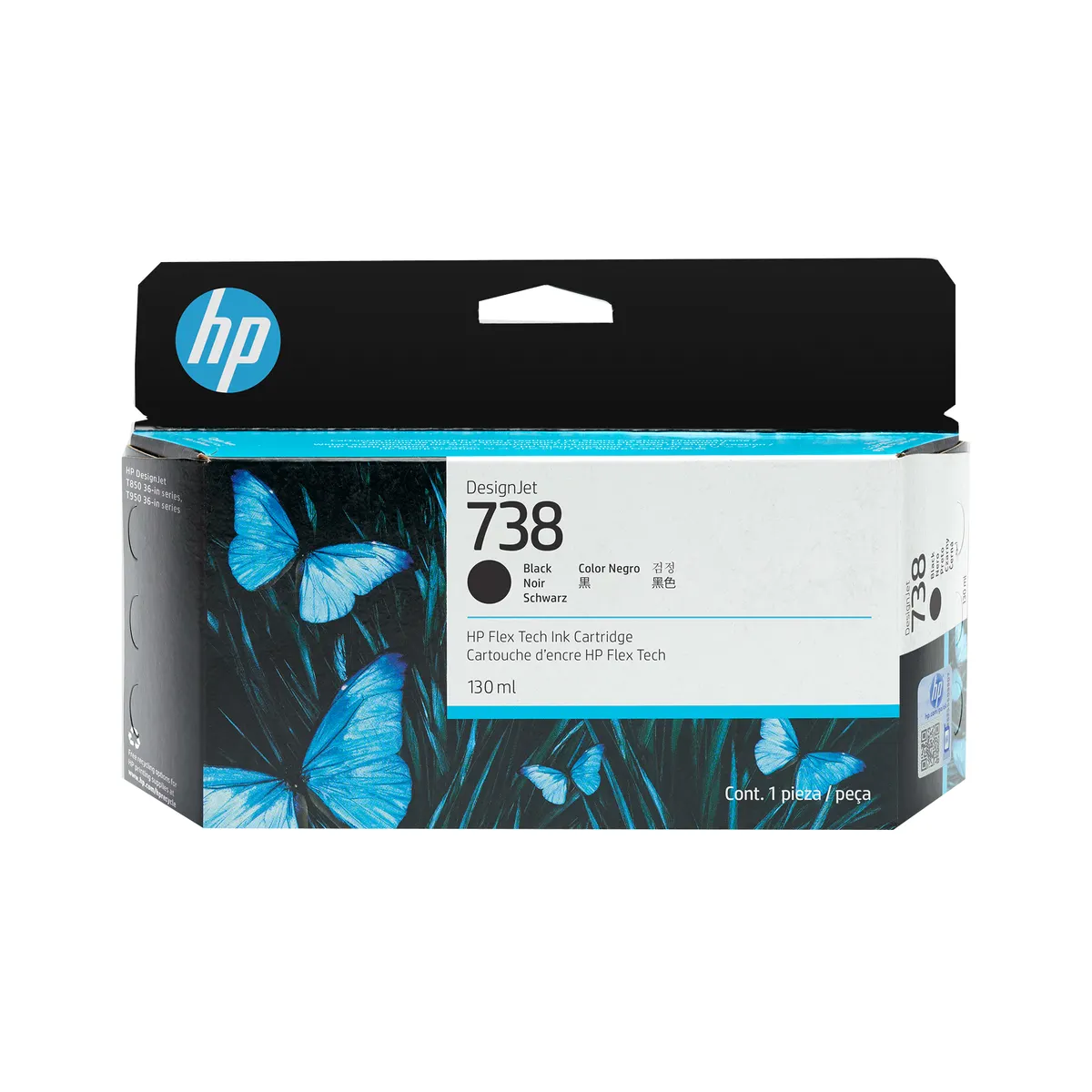 HP Inc. 498N4A DesignJet fekete 130-ml tintapatron kompatibilis T850 T950 #1